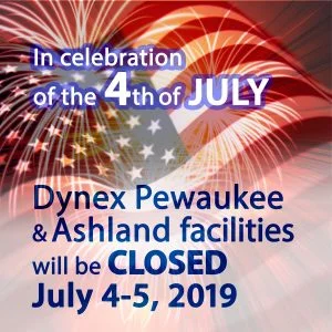 Dynex Closed July 4th